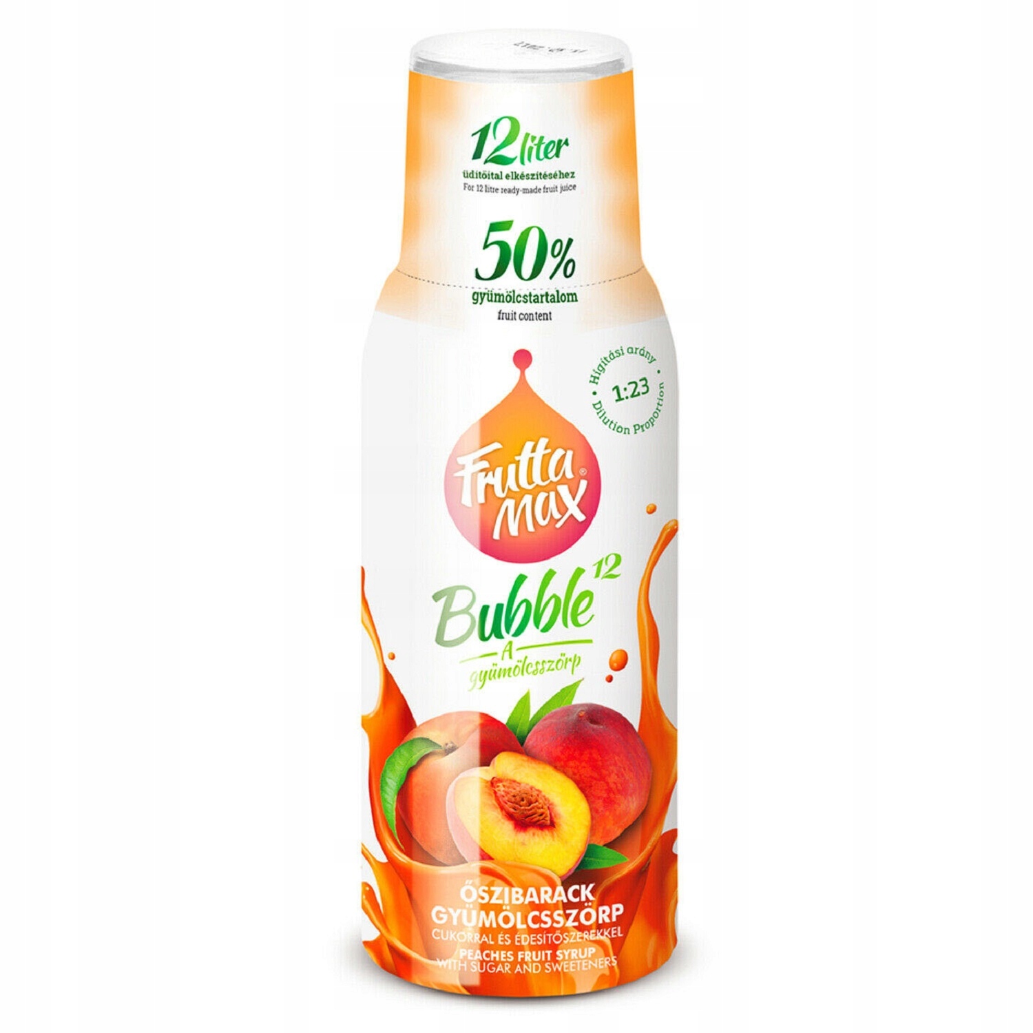 

Syrop FruttaMax Brzoskwinia 500 ml na 12 litrów