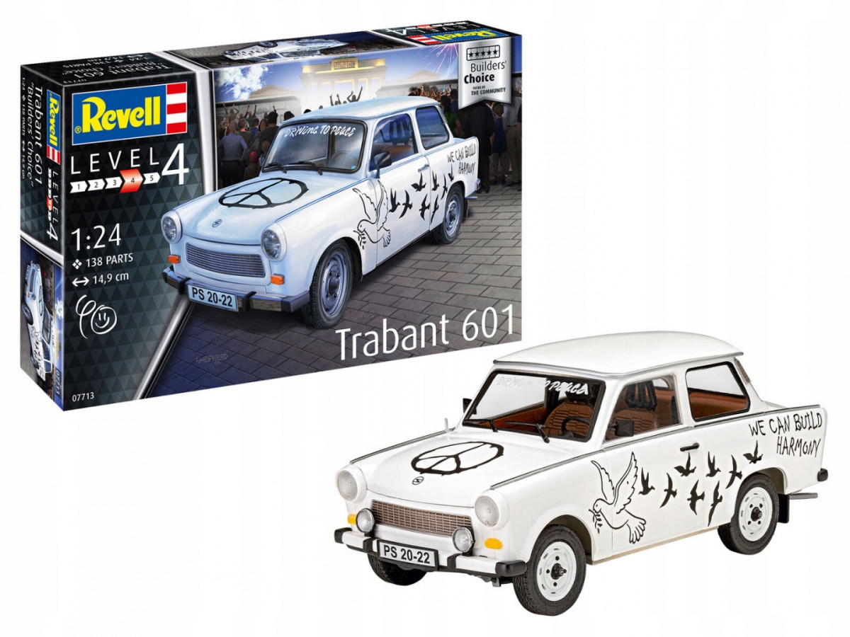 Model plastový Trabant 601S Builders Choice 1/24