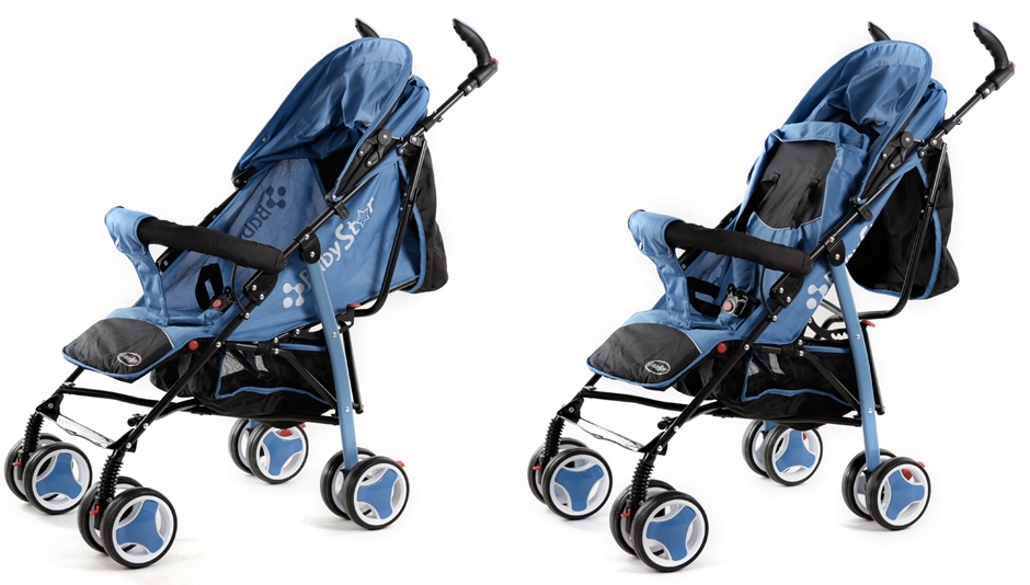 WÓZEK SPACEROWY SPACERÓWKA PARASOLKA + DODATKI Liczba kół 4
