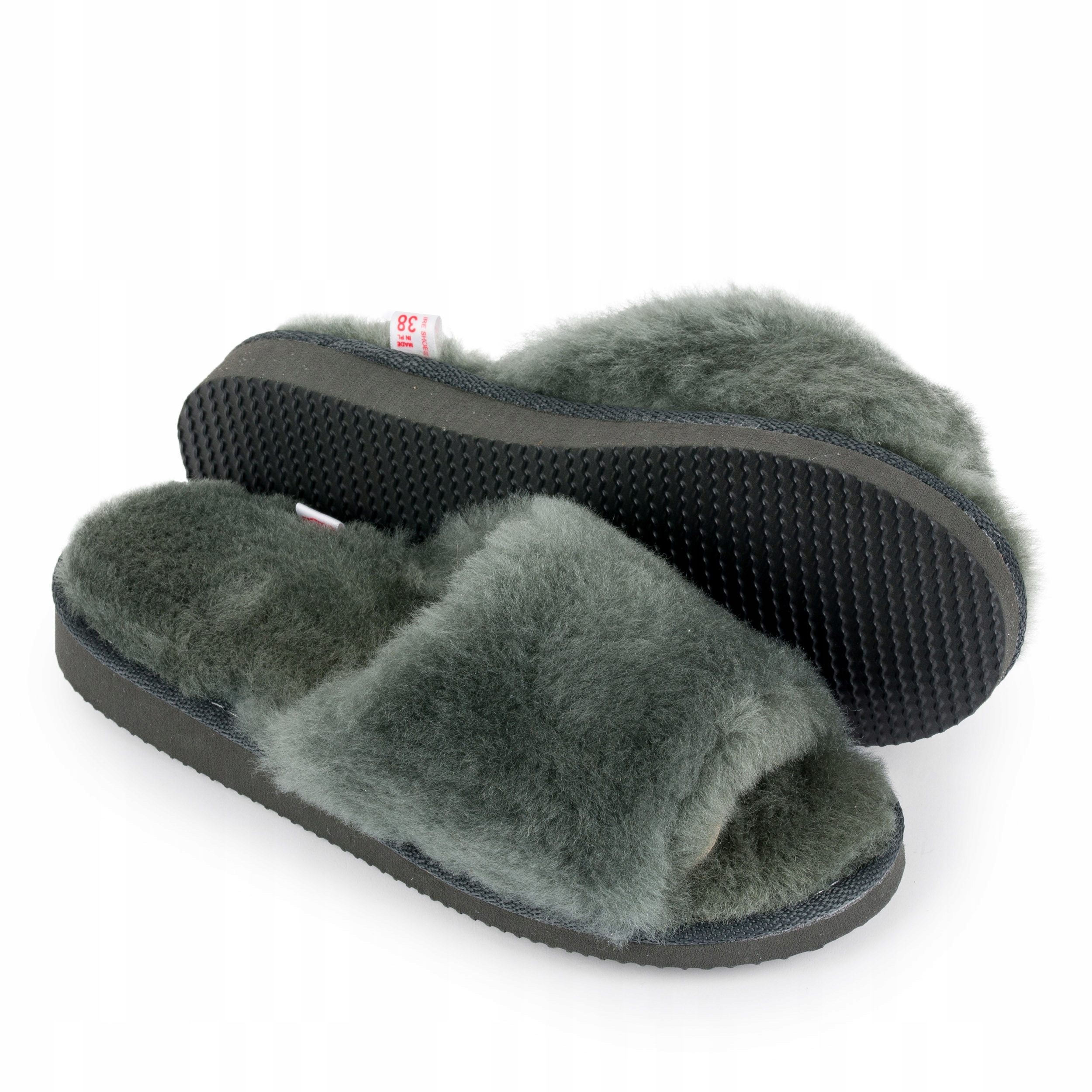 Pantofle Premium z přírodní kožešinové vlny Ireshoes vel. 40