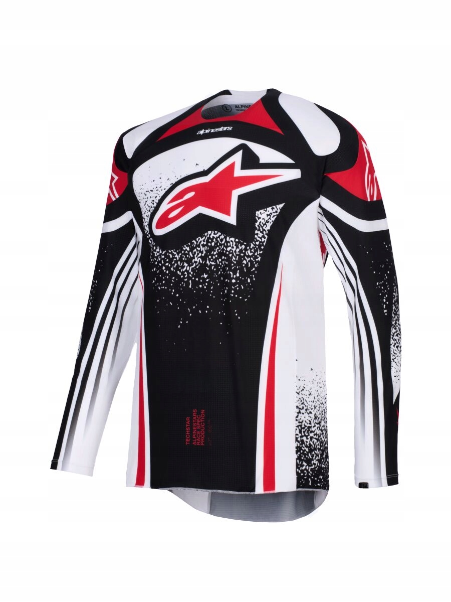 Mikina Na Cross Alpinestars Techstar Nomur Black/white/red S