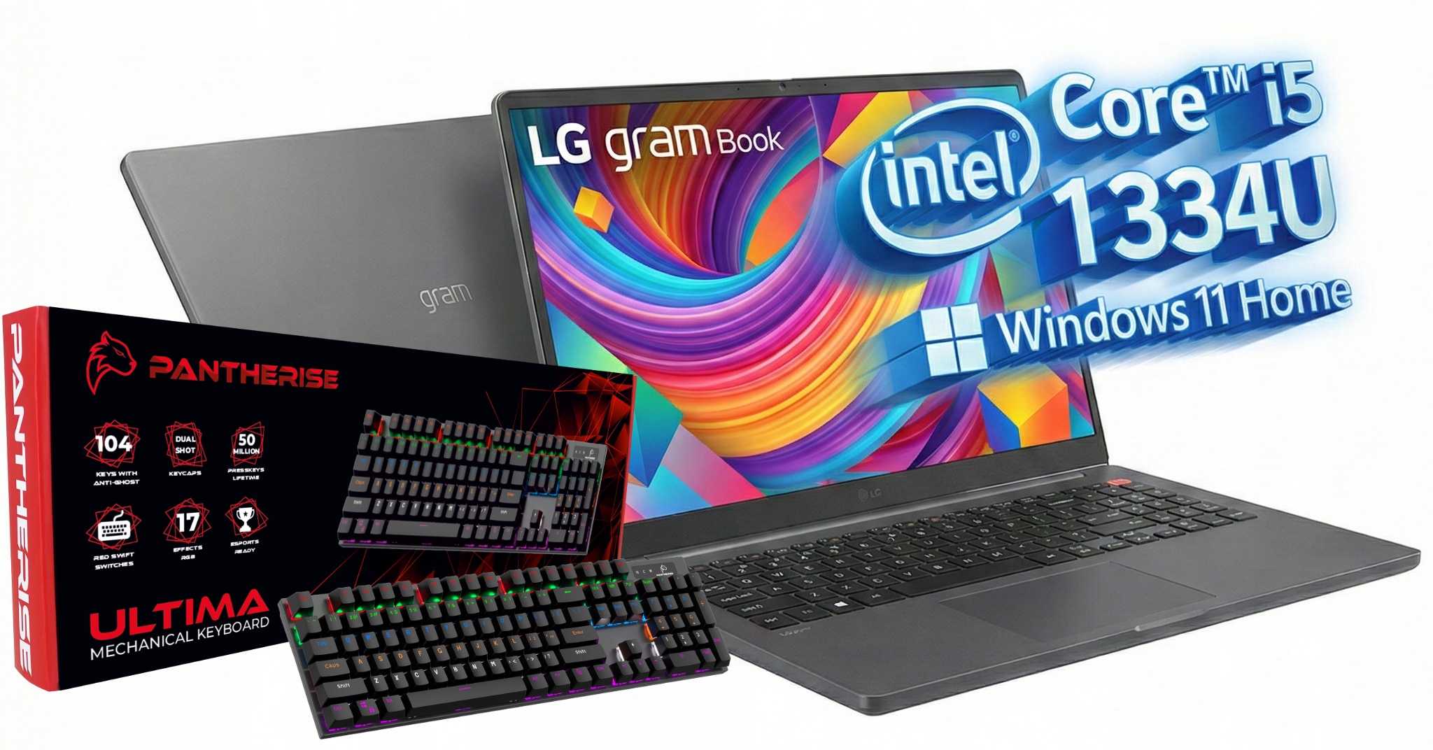 Lg Gram Book Intel i5 1334U 10x4.6GHz 16GB 1TB Ssd 15.6" Fhd Matný W11