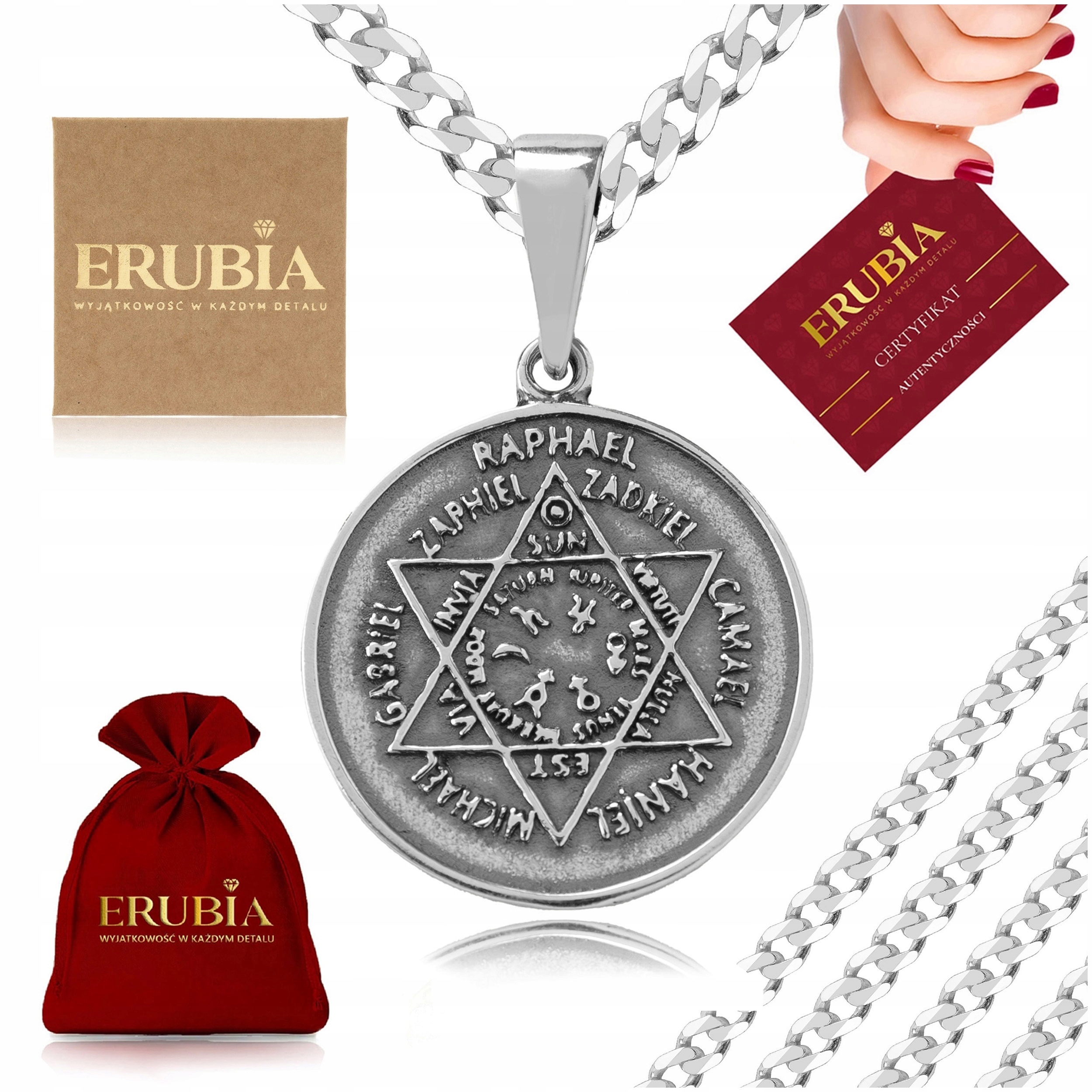 Stříbrný Řetízek Pánský Pancr 925 Talisman Medailon Náhrdelník 70 CM 4,5 MM