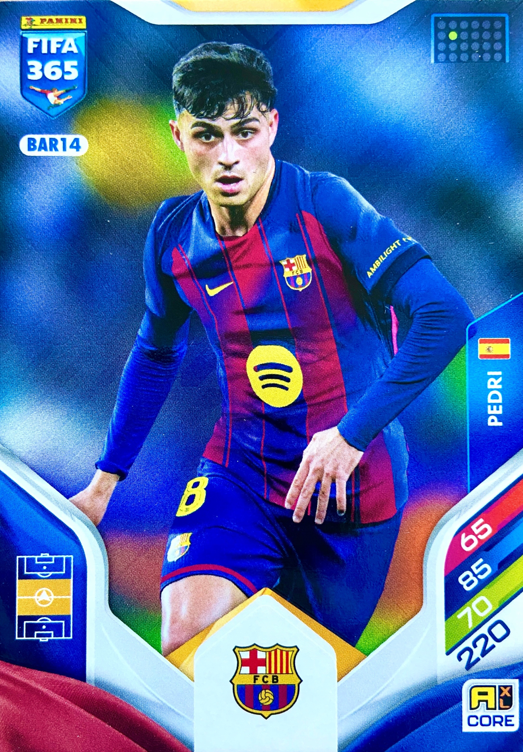 Panini Fifa 365 2026 Core Team Mate BAR14 Pedri Fc Barcelona