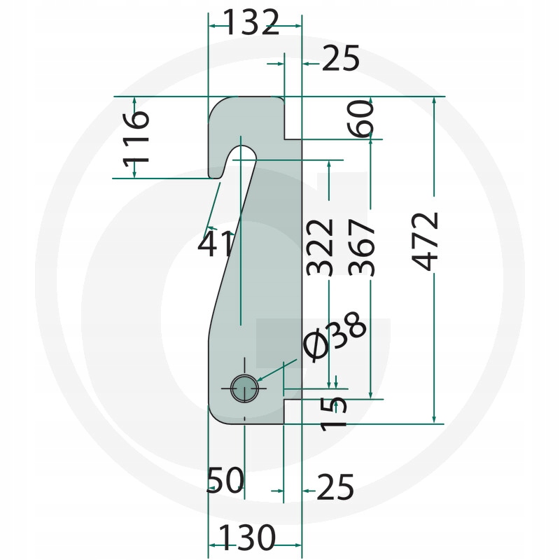 Mocowanie Weidemann Part number 778755158