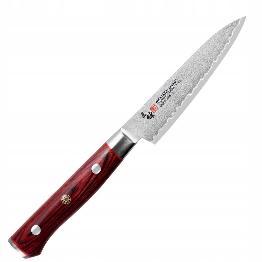 Mcusta Zanmai VG-10 Pro Flame Japonský kuchynský nôž Univerzálny 61 Hrc 11 cm