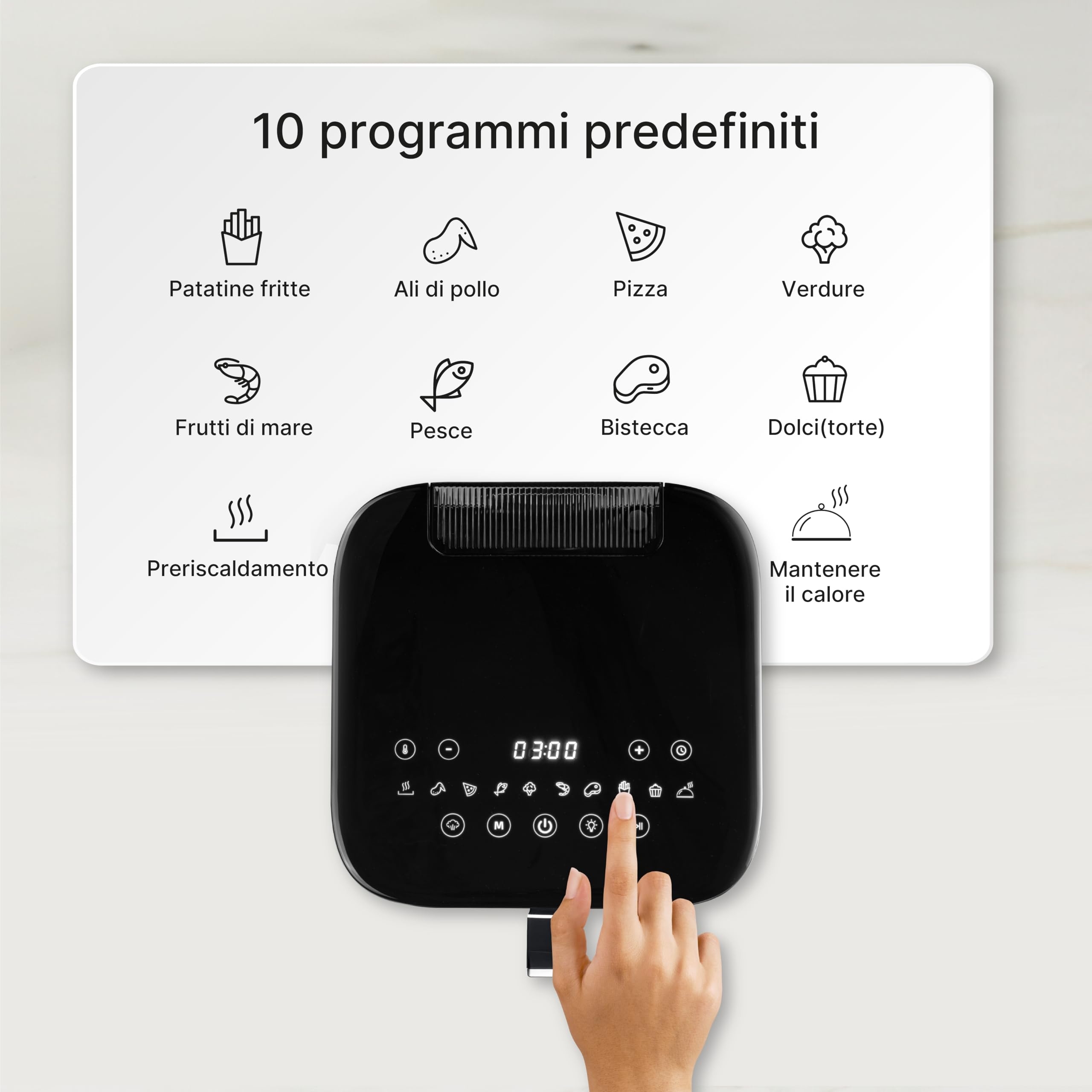 UFESA Parrot Frytkownica Beztłuszczowa 6L 1800W 10 Programów — miniatura 4