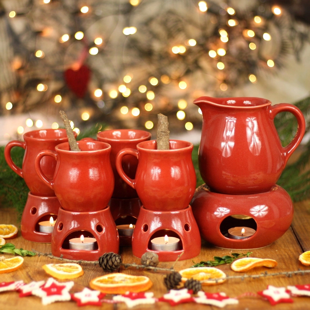 Hrnčeky džbán varené víno set 11element Darček