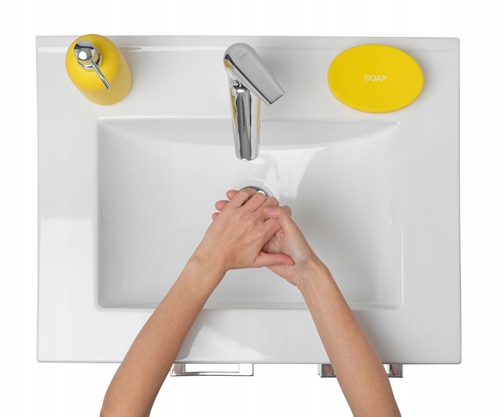 Szafka z umywalką 60 cm wisząca +bateria TERMOSTAT Wykończenie matowe