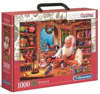 

Puzzle 1000 el. Warsztat Świętego Mikołaja Walizka