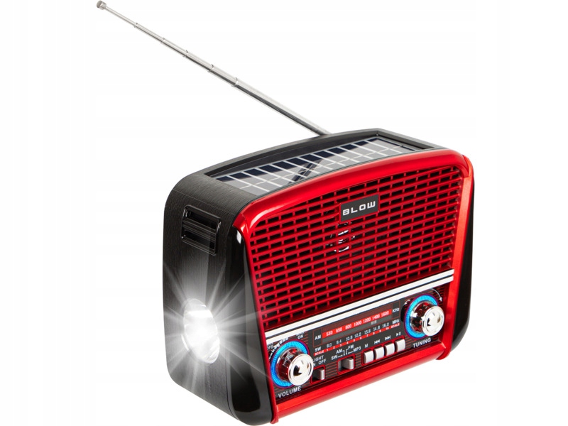 Radio Blow RA17 Analogowe Przenośne Czerwono-czarny
