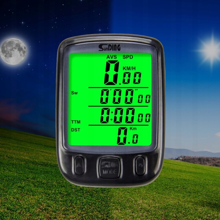 LICZNIK ROWEROWY PRZEWODOWY 28 FUNKCJI LCD DO ROWERU PRĘDKOŚCIOMIERZ IP68 Stan opakowania oryginalne