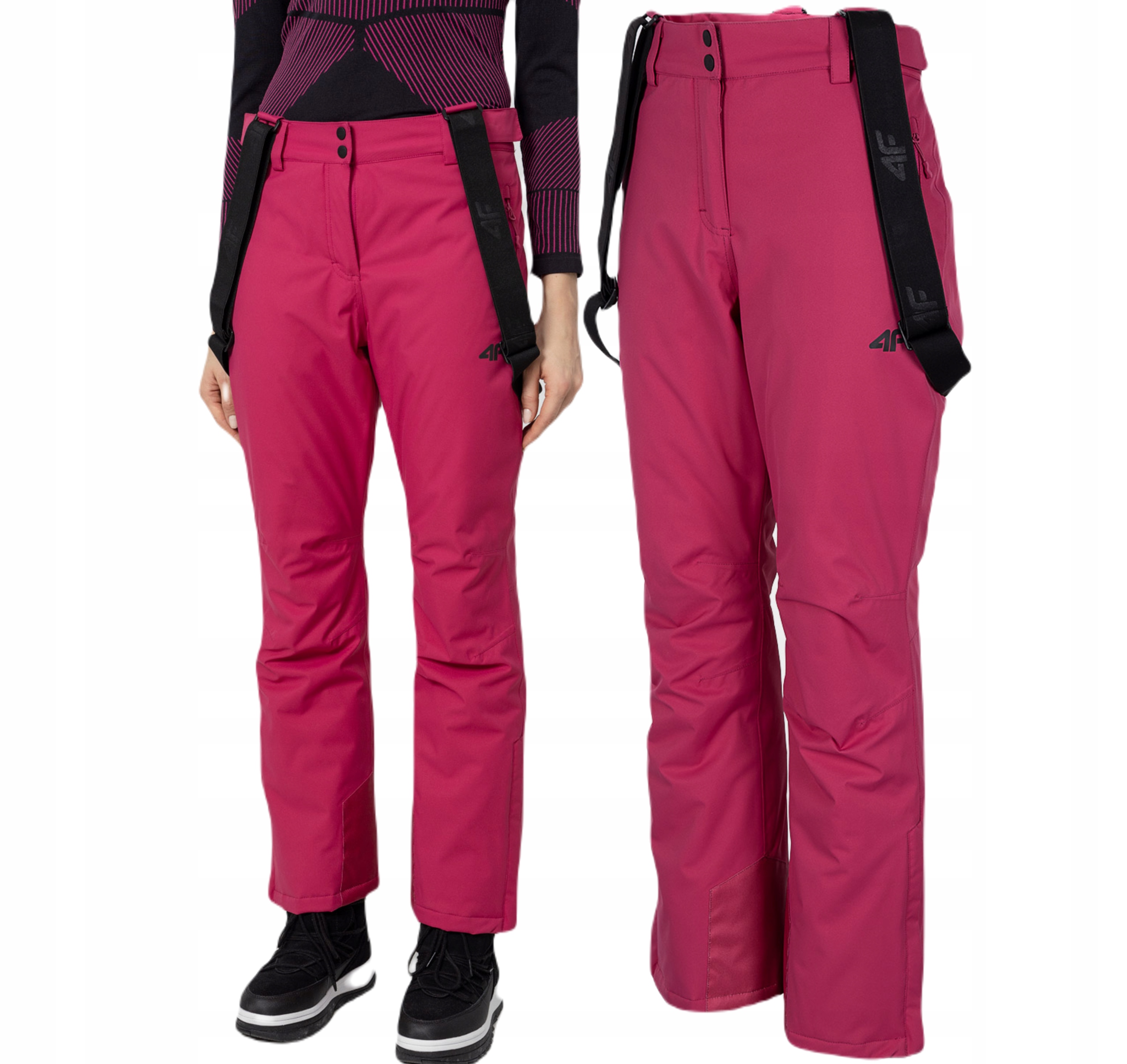 Spodnie Narciarskie Damskie 4F Szelki NeoDry 5000