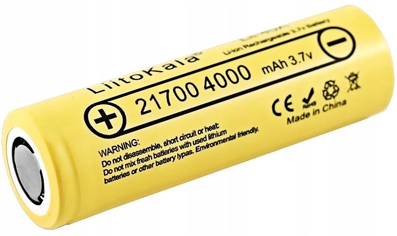 Bateria Akumulator ogniwo Lii-40A Li-ion 21700 4000mAh 3.65V