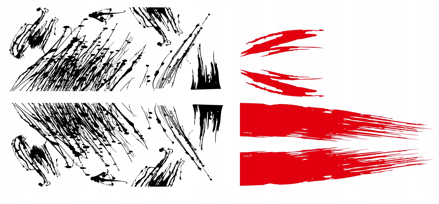 NAKLEJKI na Auto MOTYW ABSTRAKCJA ATRAMENT 94x6 5m Producent code MG1148