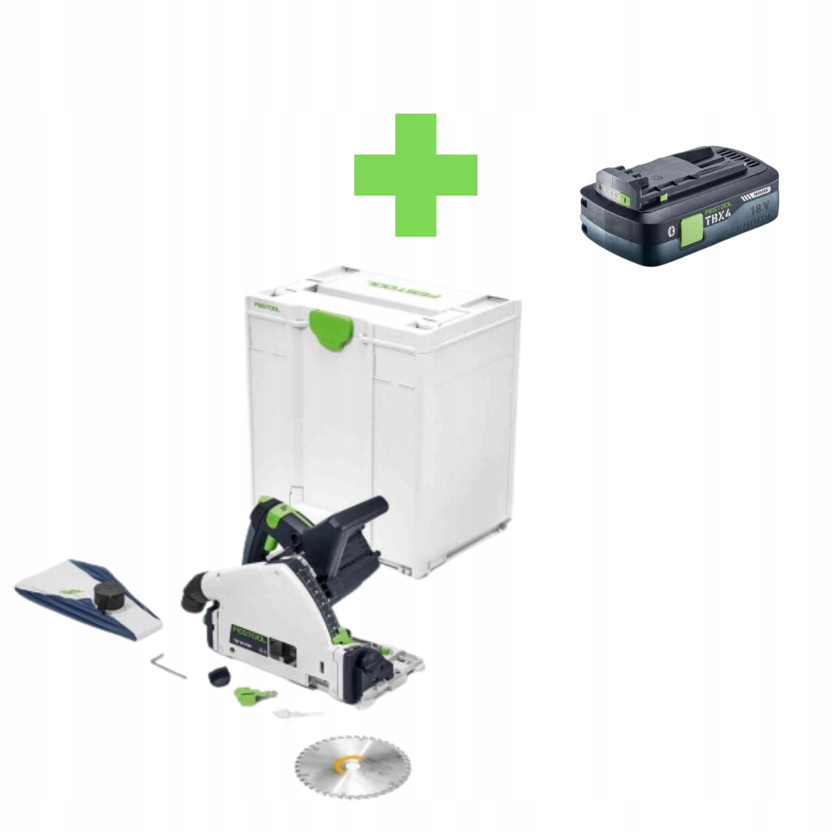 Zagłębiarka akumulatorowa Festool TSC 55 KEB-Basic w kolorze szarym