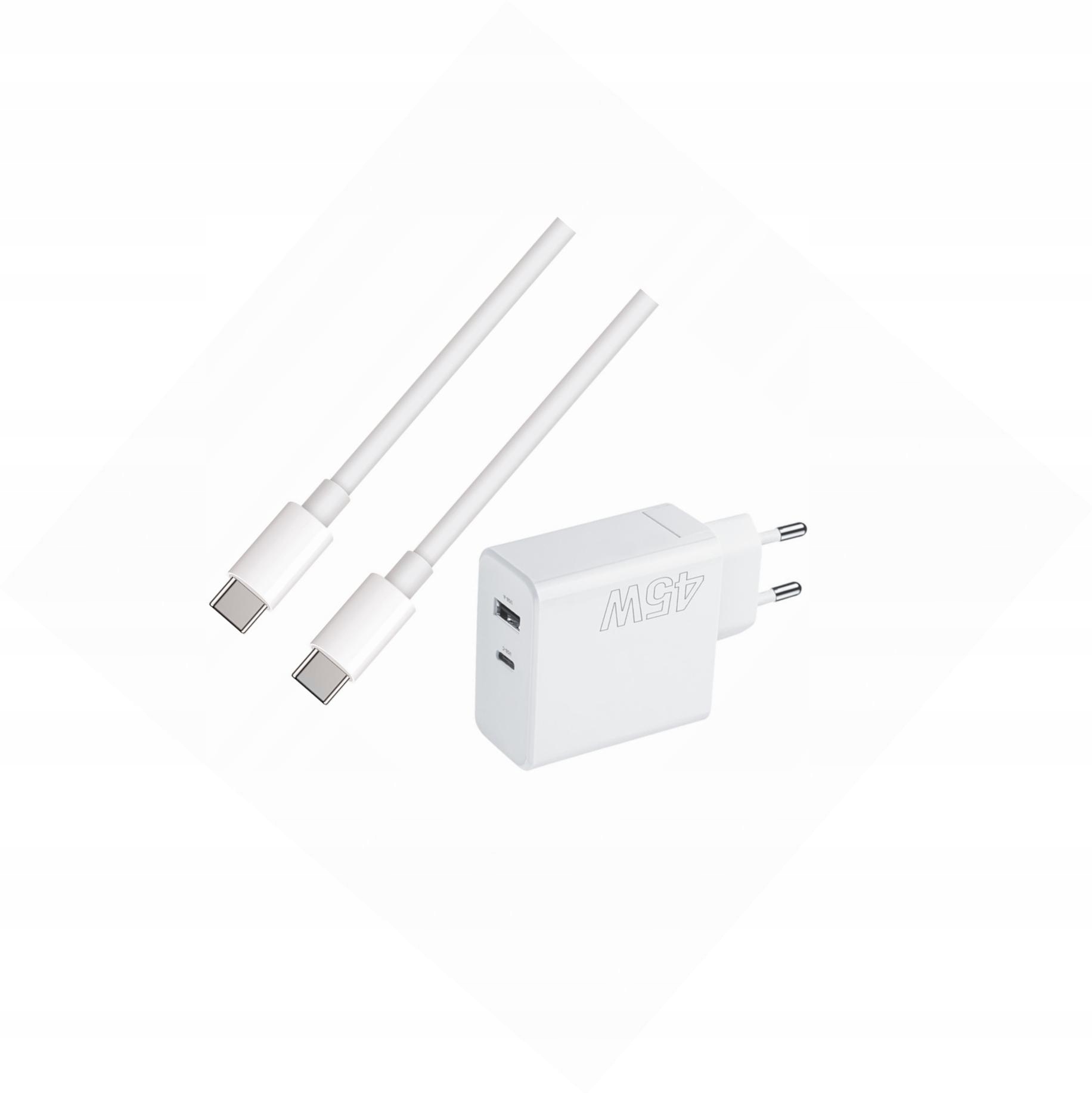 Szybka ładowarka 45W z kablem 1m 2 wejścia do Xiaomi Poco F3