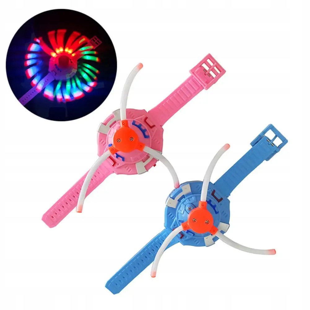 WIATRACZEK ZAKŁADANY NA RĘKĘ WIATRAK LED Z MUZYKĄ ZABAWKA ŚWIECĄCA Styl klasyczny