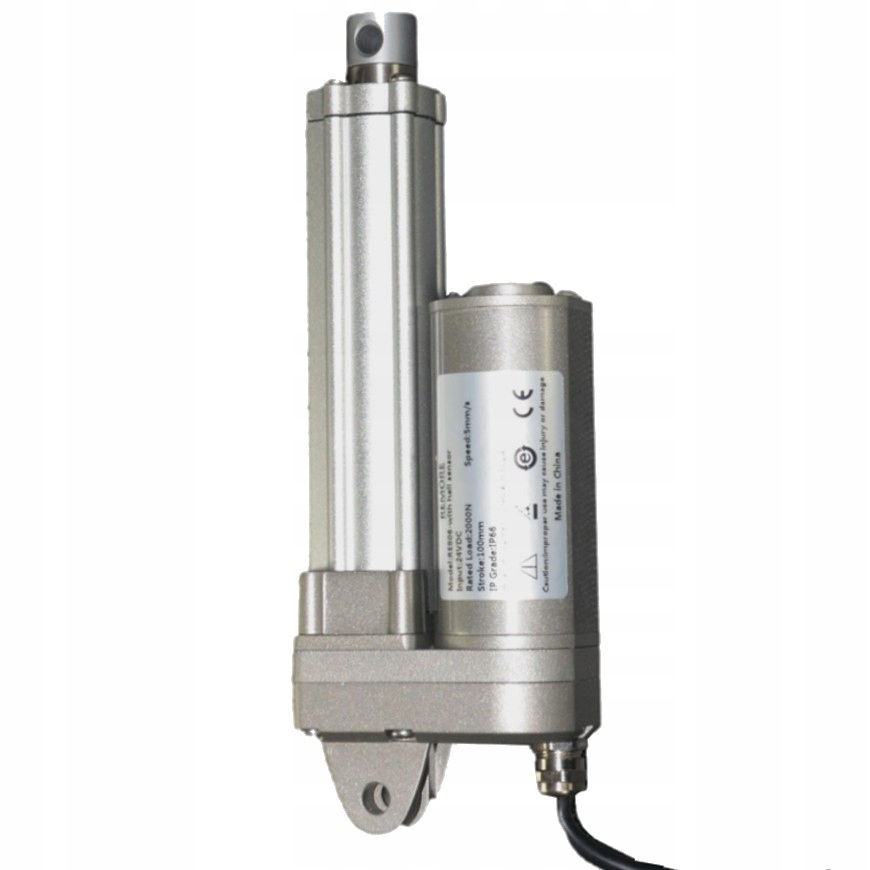 SIŁOWNIK ELEKTRYCZNY 24V 50mm 500N IP66 Wodoszczel