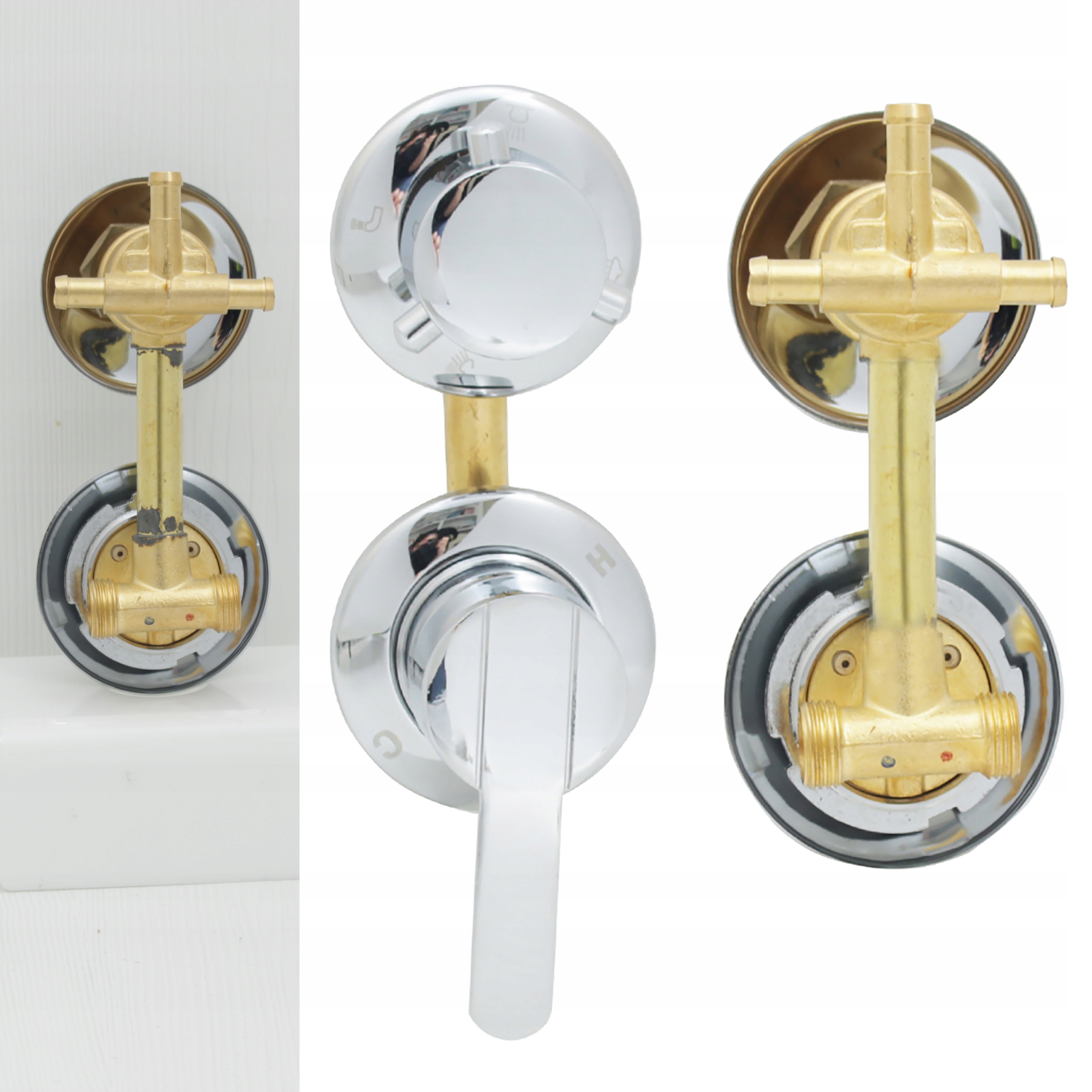 Baterie Ventil Hlava Spínač Pro Hydromasážní Kabinu 10 CM 3 Funkce