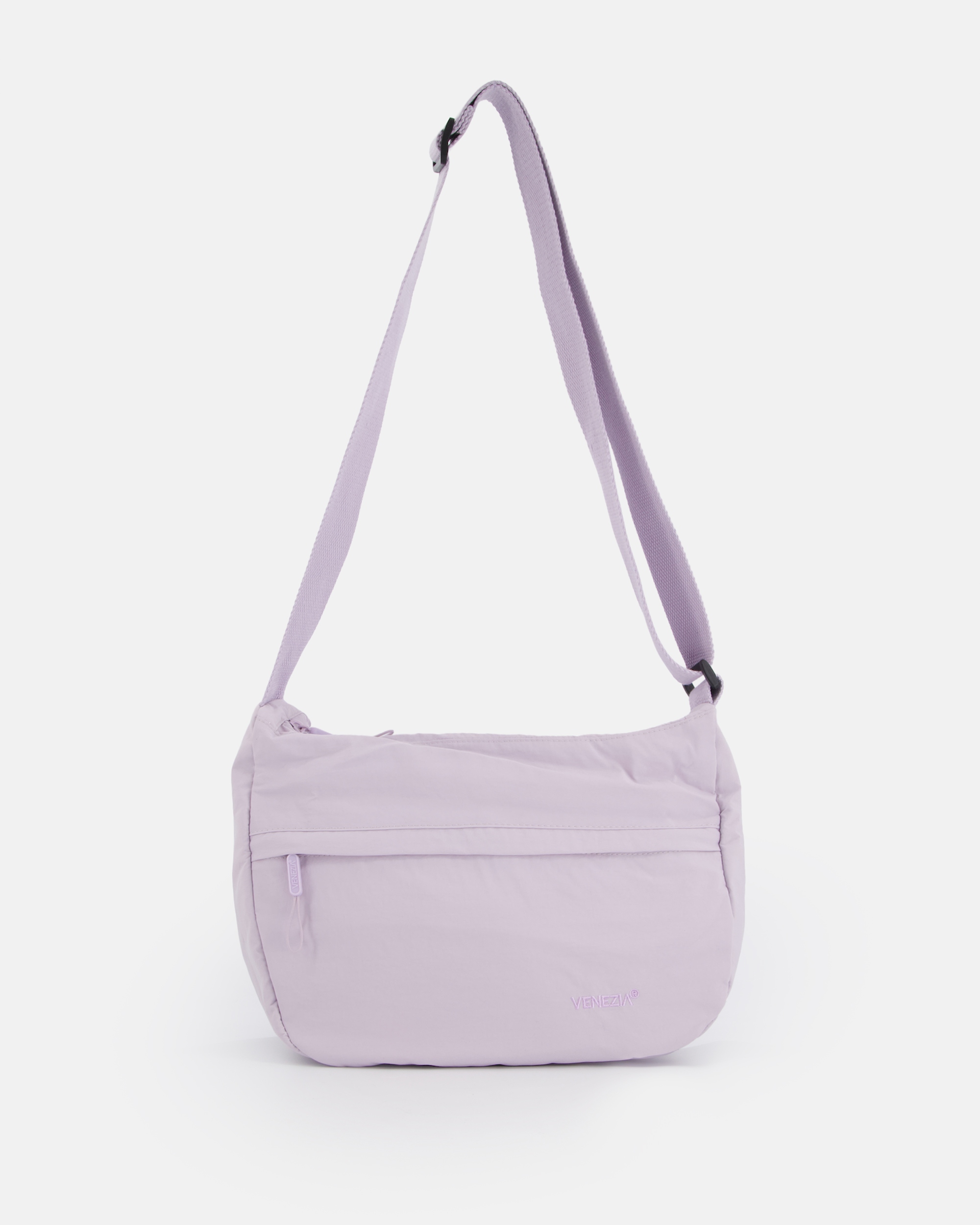 Venezia damska torebka fioletowa wykonana z lekkiego wytrzymałego materiału