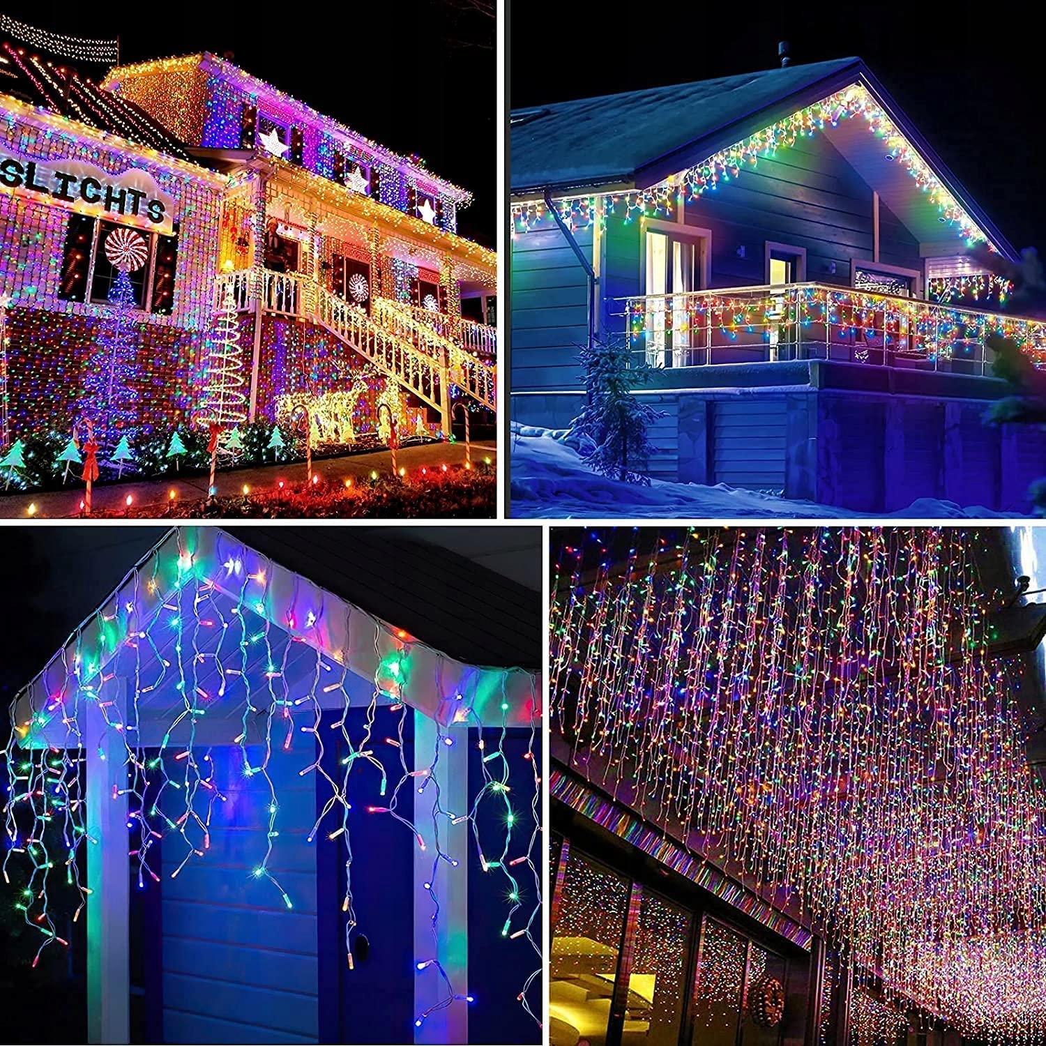 PHILZOPS OZDOBNE LAMPKI ŚWIATĘCZNE GIRLANDA ŚWIETLNA 7M 240 LED — miniatura 6