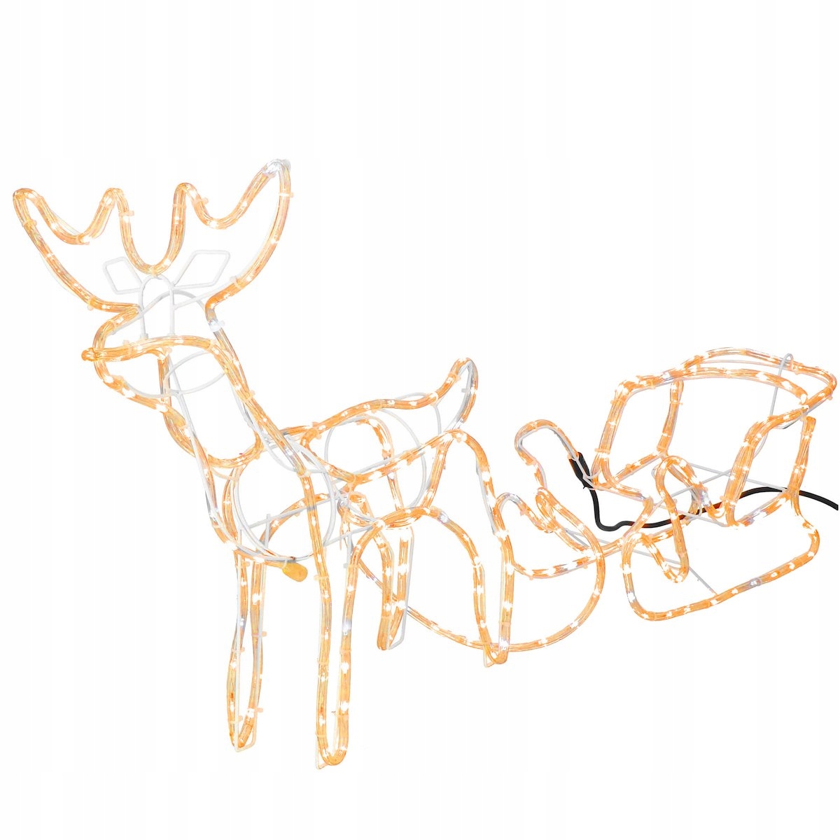 

Świecący Renifer Z Saniami Led Świetlny Duży 150cm