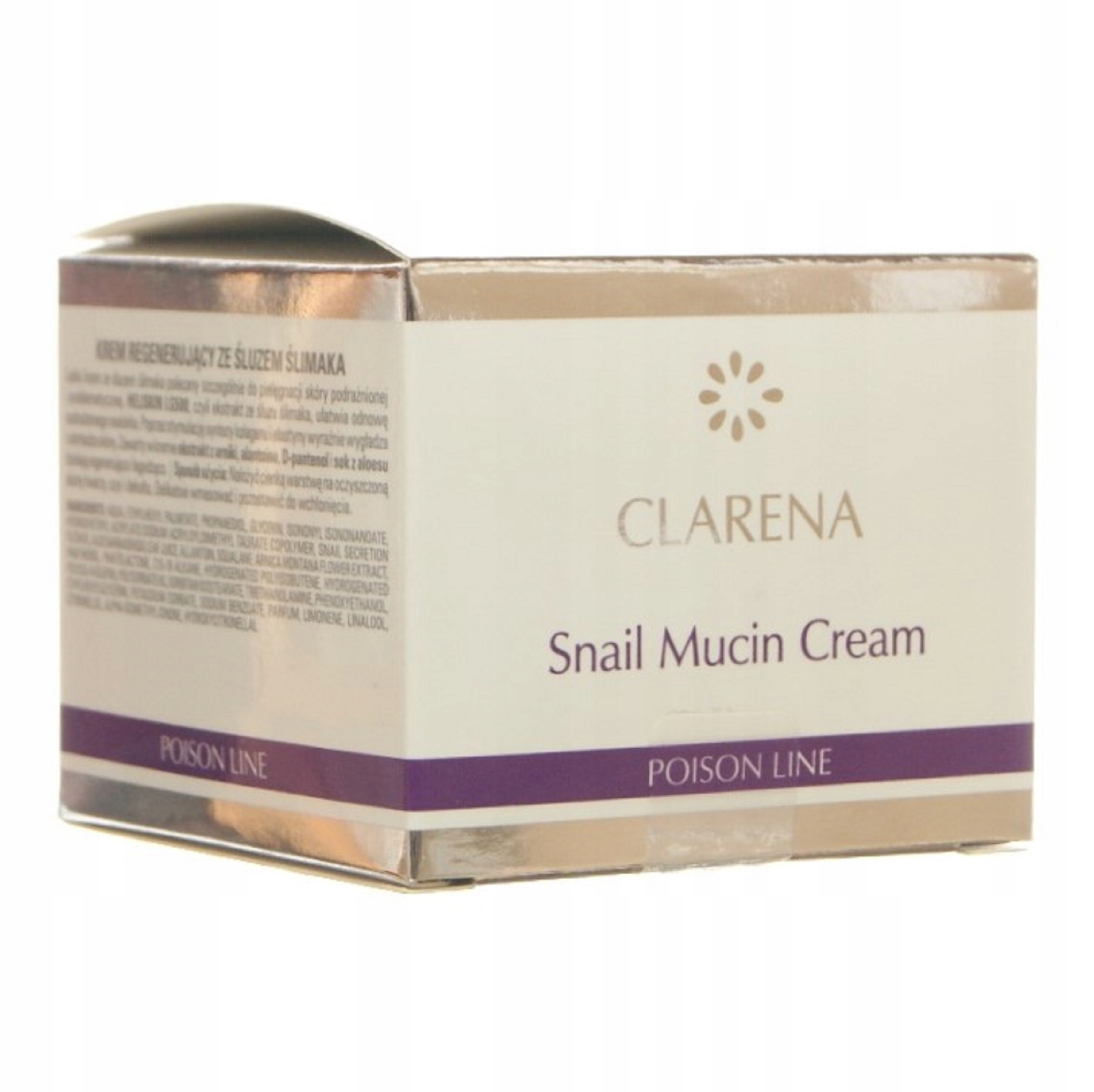 Clarena Snail Mucin Cream krem ze śluzem ślimaka 50ml