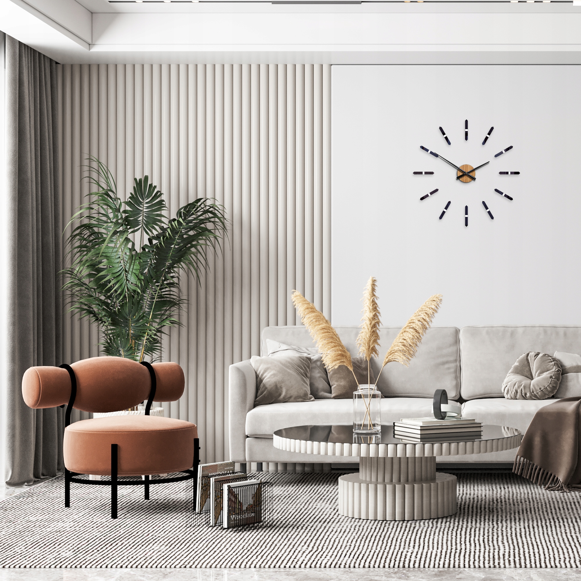 Duży Zegar ścienny SONNE 60 CM DIY NOWOCZESNY NEW! Marka ModernClock