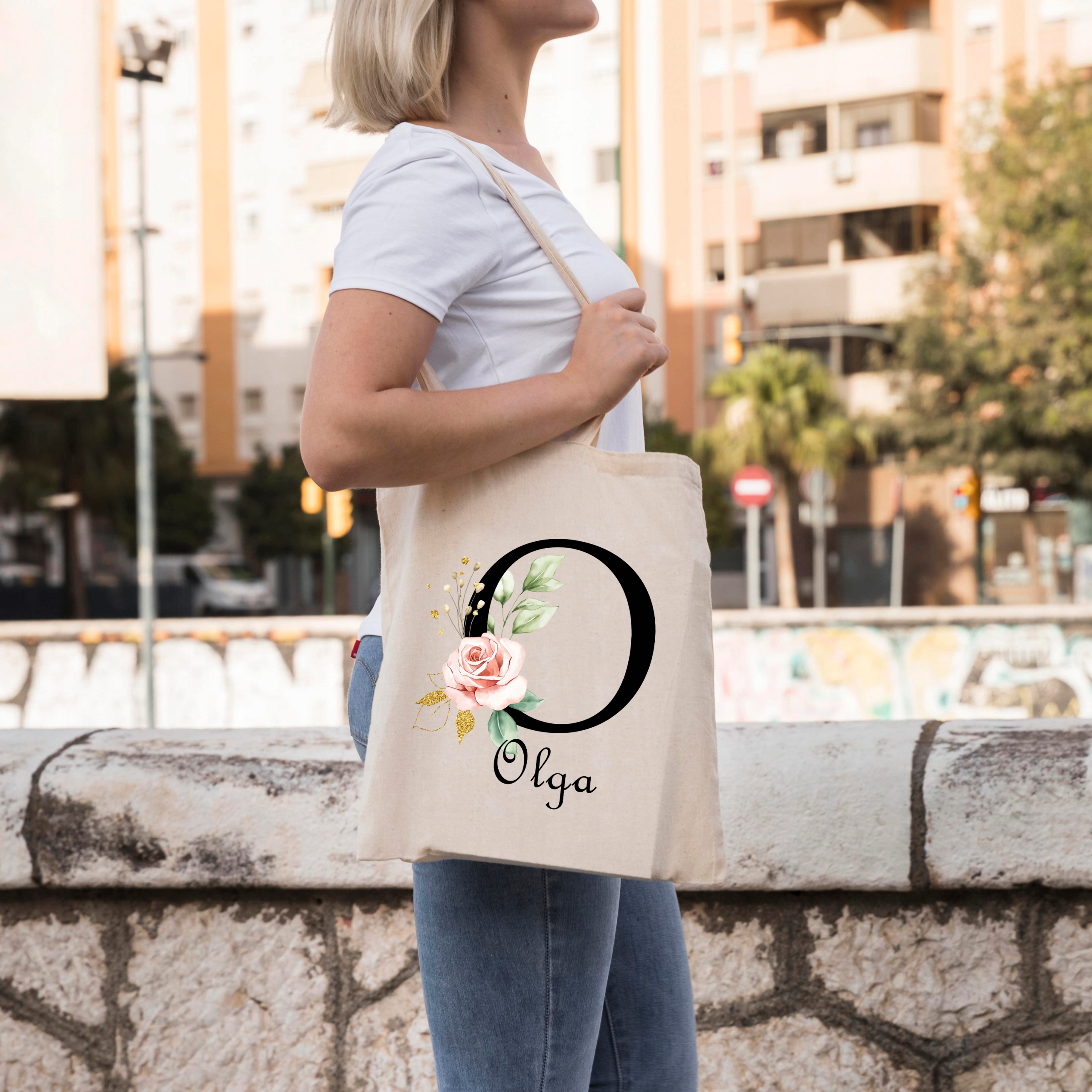 Modna Torba EKO BEŻOWA na prezent IMIĘ OLGA 01 Płeć uniseks