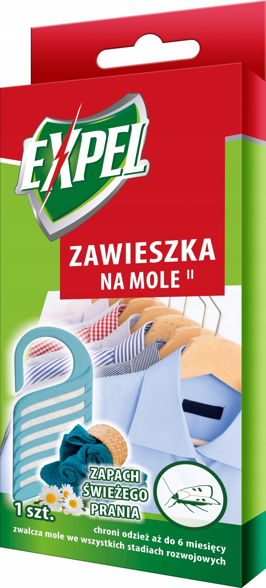 

Expel Zawieszka na mole Zapach Świeżego Prania