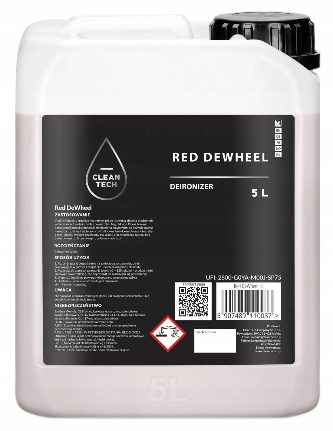 CleanTech Red DeWheel для очищення дисків 5L