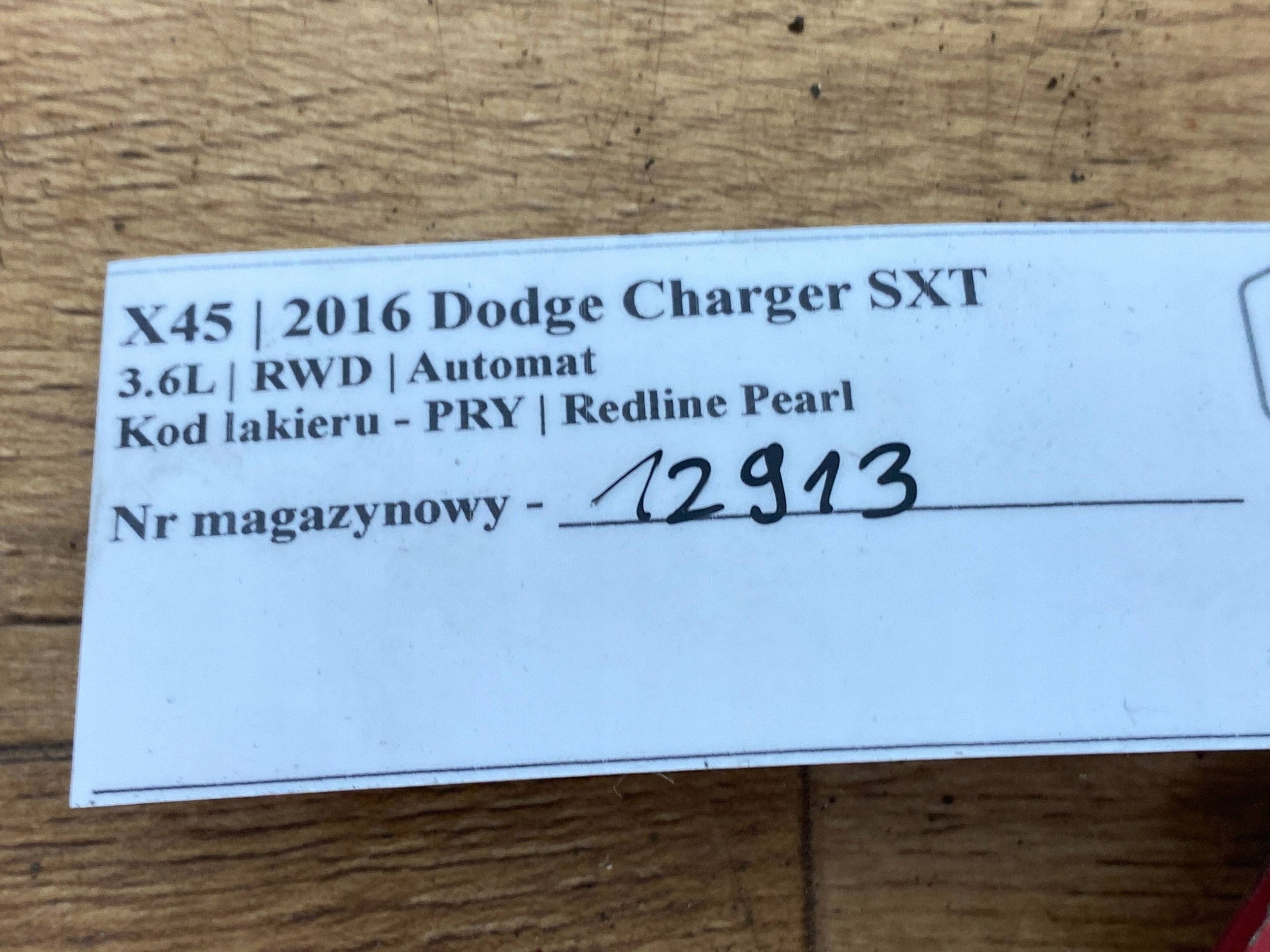 bonnet hinges right Dodge Charger 2015+