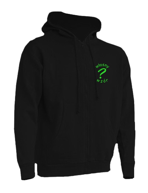 

Bluza z kapturem rozsuwana własny haft nadruk logo