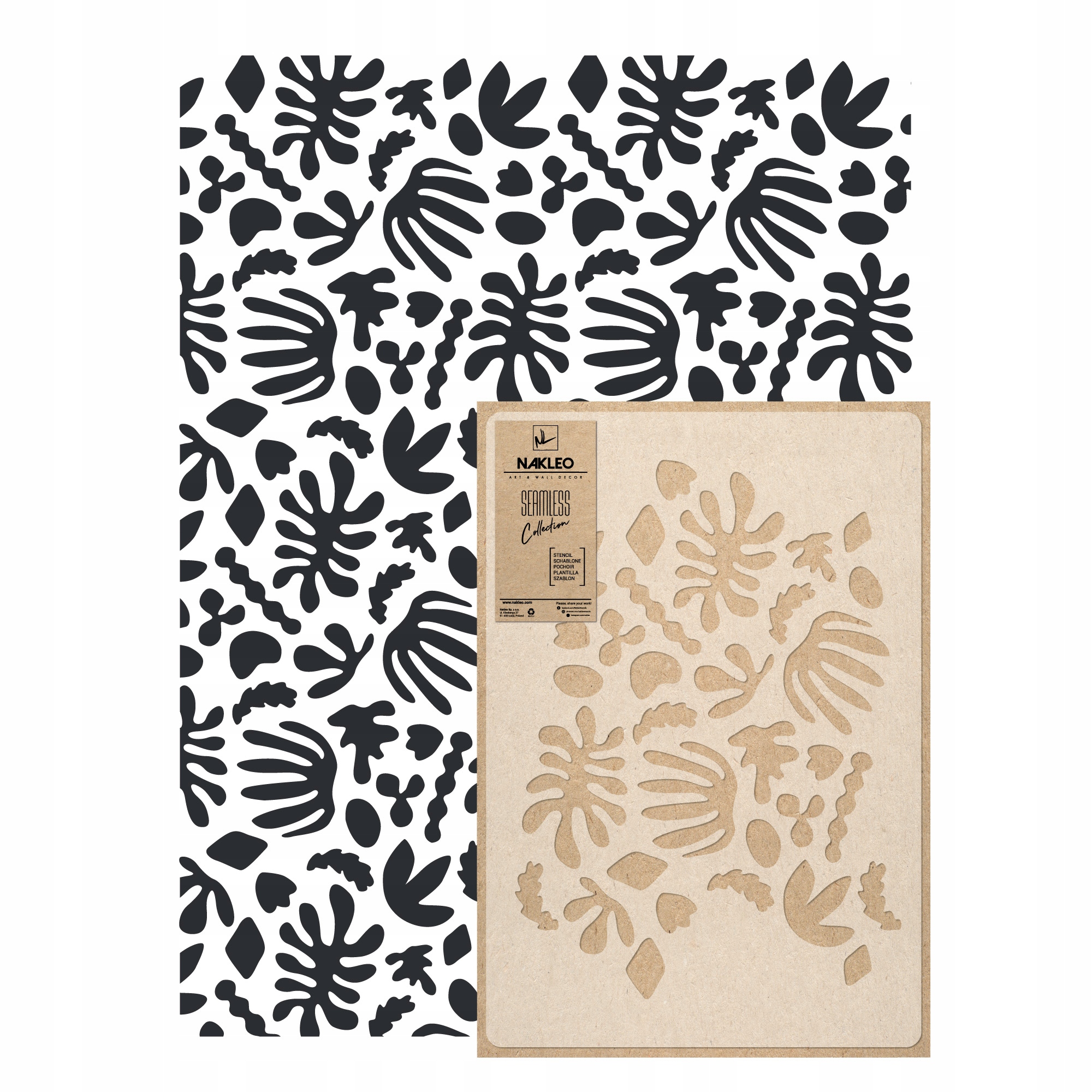 Opakovatelná malířská šablona Opakovaně Použitelný 59x95 cm Tapeta Květiny Matisse