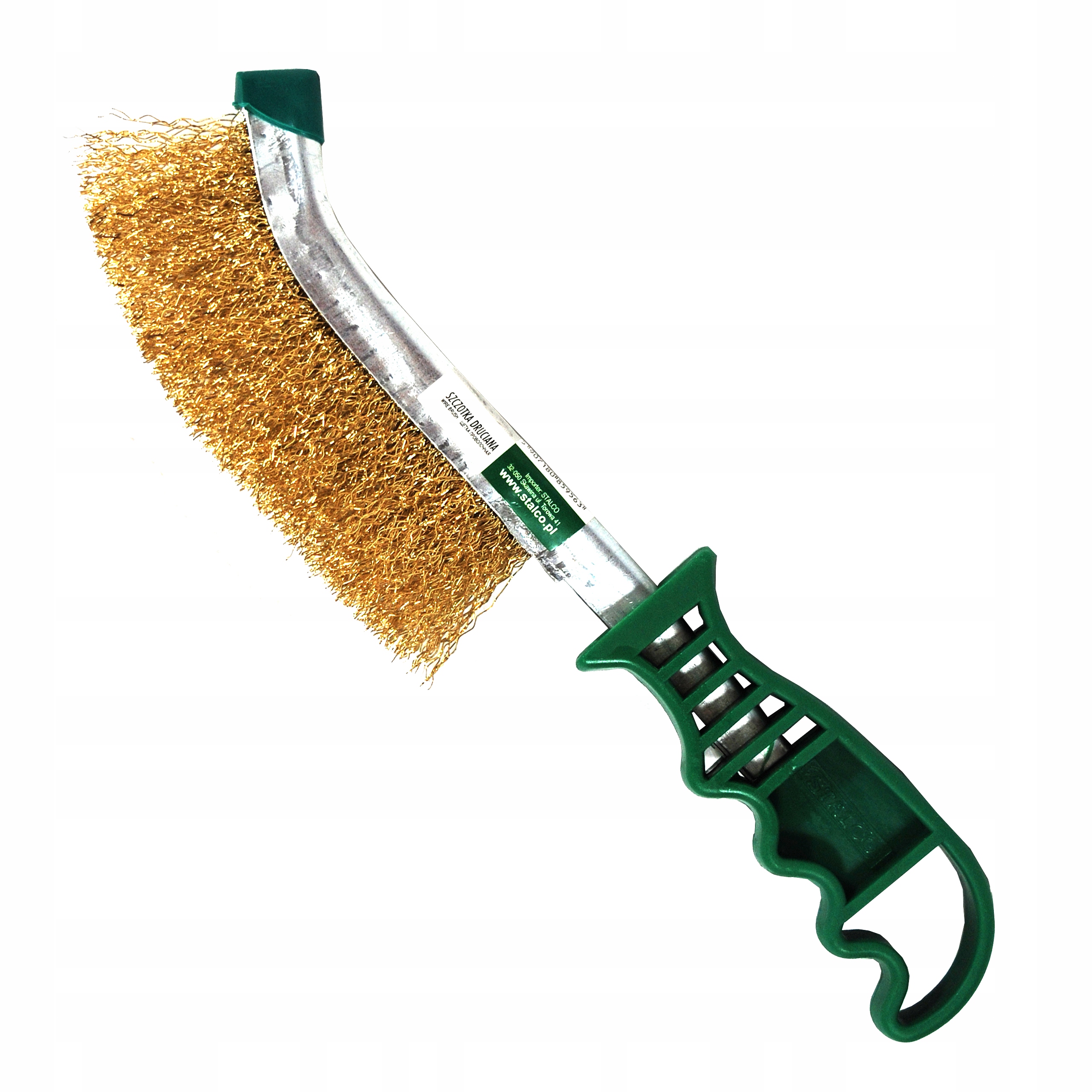 SZCZOTKA DRUCIANA MOSIĘŻNA WĄSKA SZCZELINOWA MOCNA