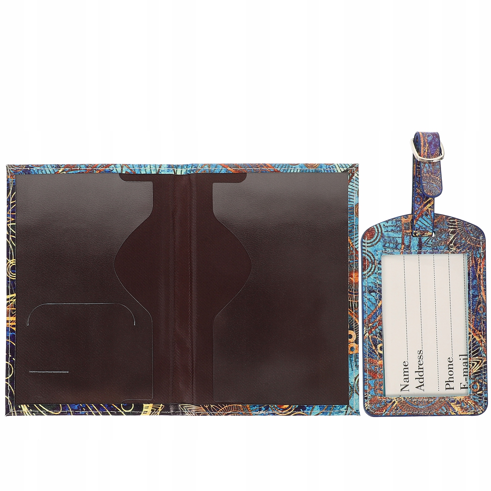 1 ZESTAW ETUI NA PASZPORT PODRÓŻNY LEKKA ZAWIESZKA NA BAGAŻ WALIZKA TA