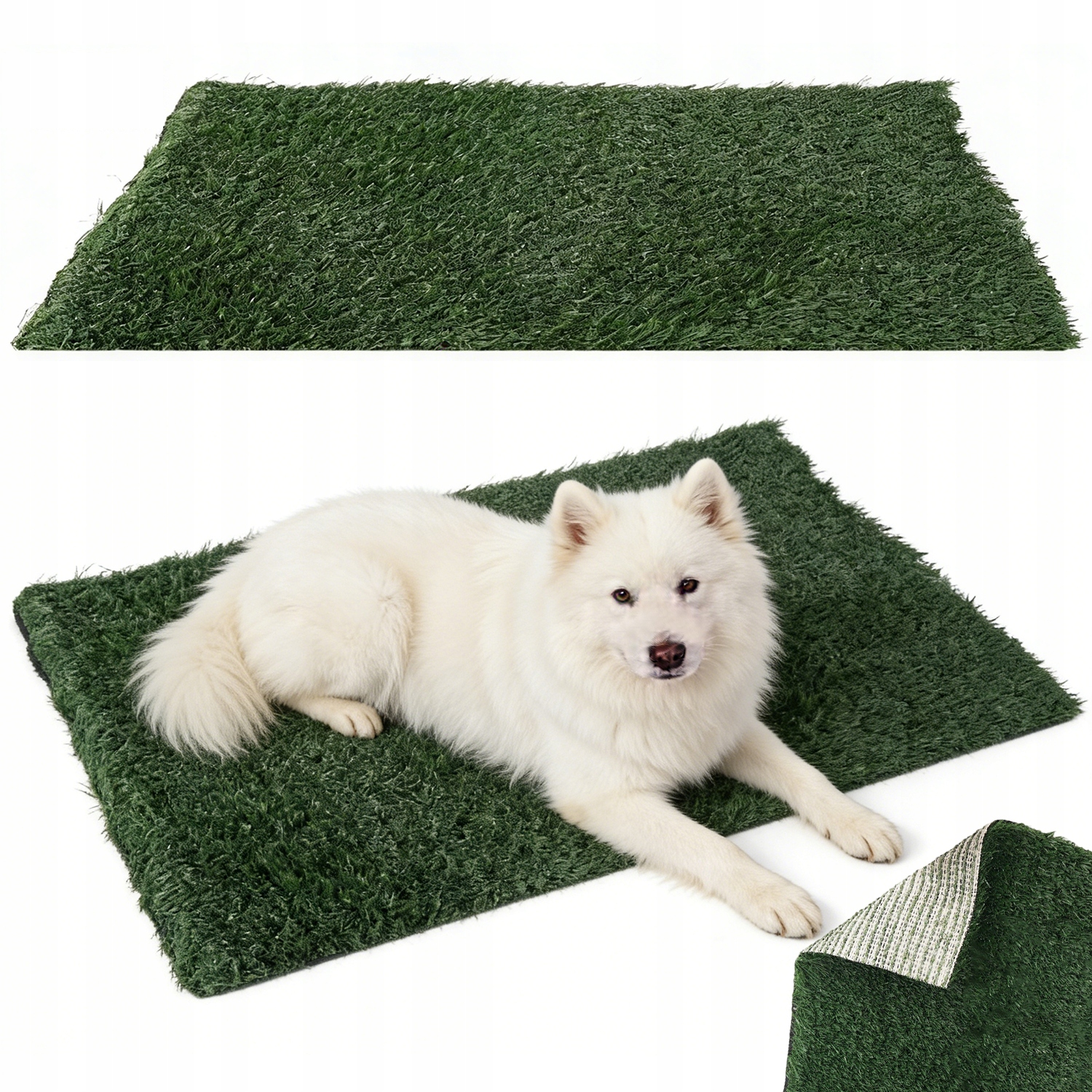 Levně Wc Záchod pro psy s trávou pro učení Potty Patch 2 kusy umělého trávníku