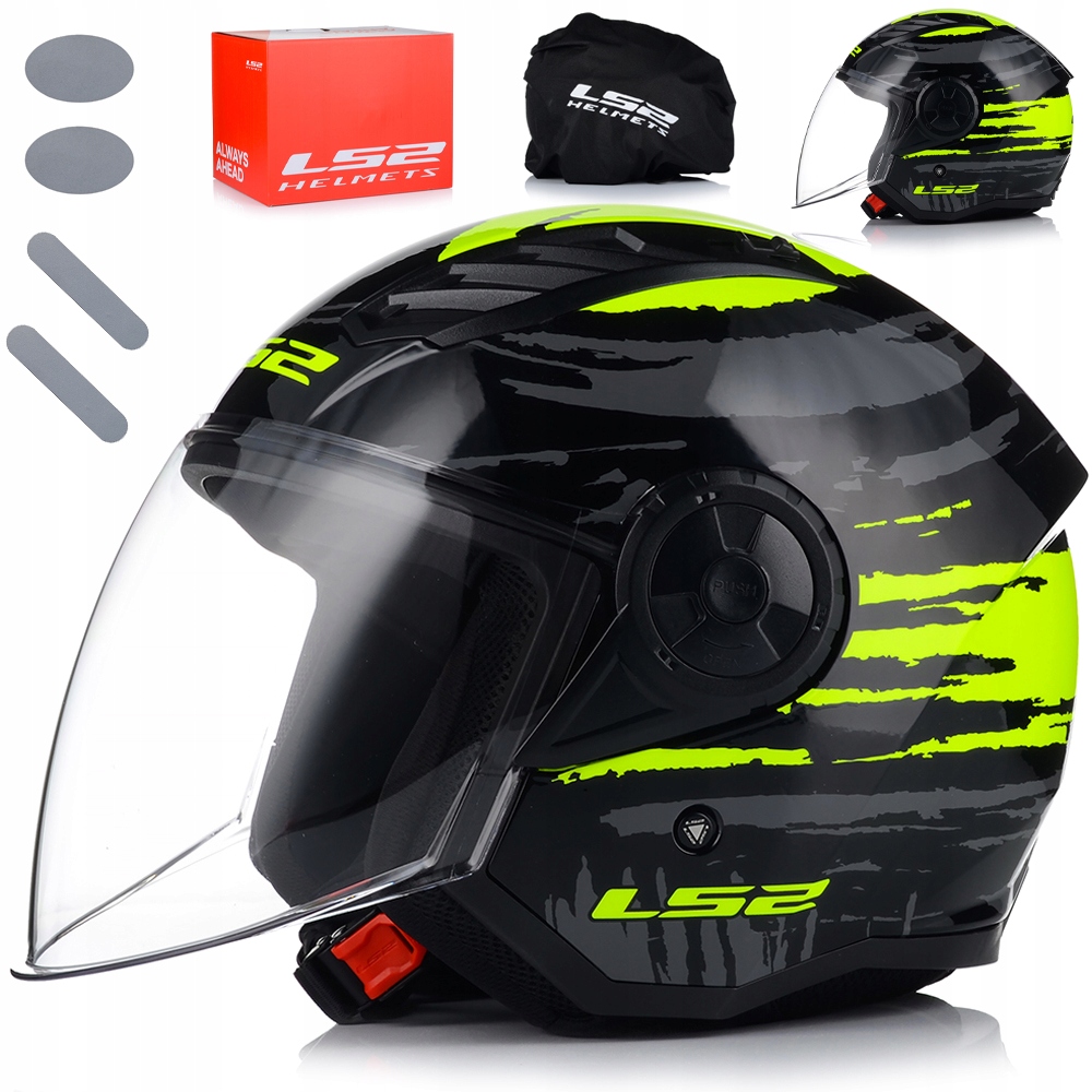 Otvorená Motocyklová Prilba LS2 OF616 Airflow II Brush Ľahká Na Skúter Chopper