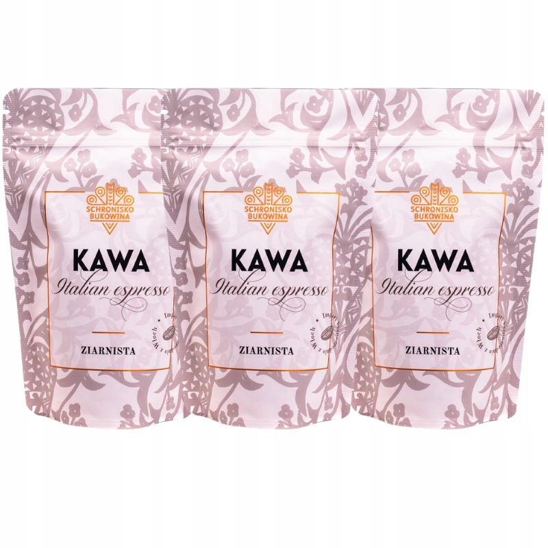 Káva Zrnková Italian Espresso 160 g x3 Útulek Bukovina Čokoláda Oře