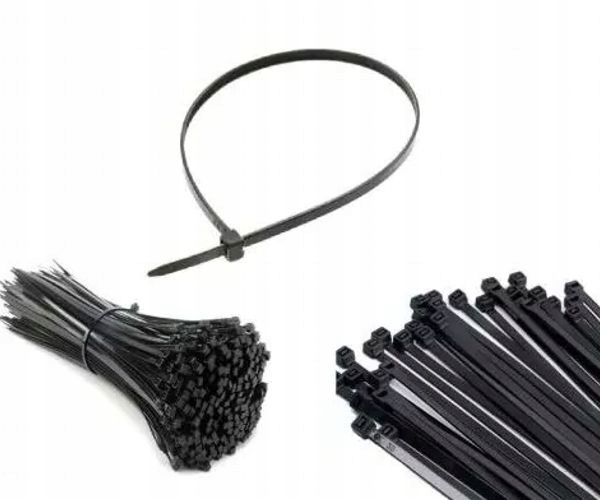 Opaski zaciskowe 300x4,8 mm Trytytki czarne opakowanie 100 sztuk