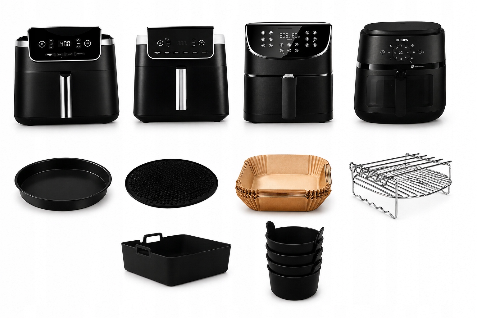 Sada příslušenství pro fritézu Air Fryer 9 prvků Forma Roštová podložka