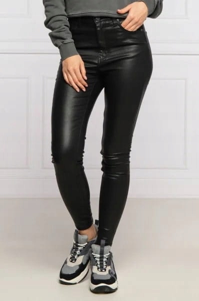 Superdry Černé Voskované Kalhoty (28/32)