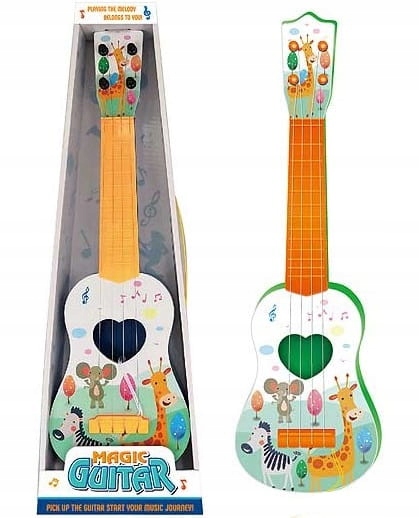 GITARA DLA DZIECI DUŻA 43CM UKULELE GRA INSTRUMENT Marka inna