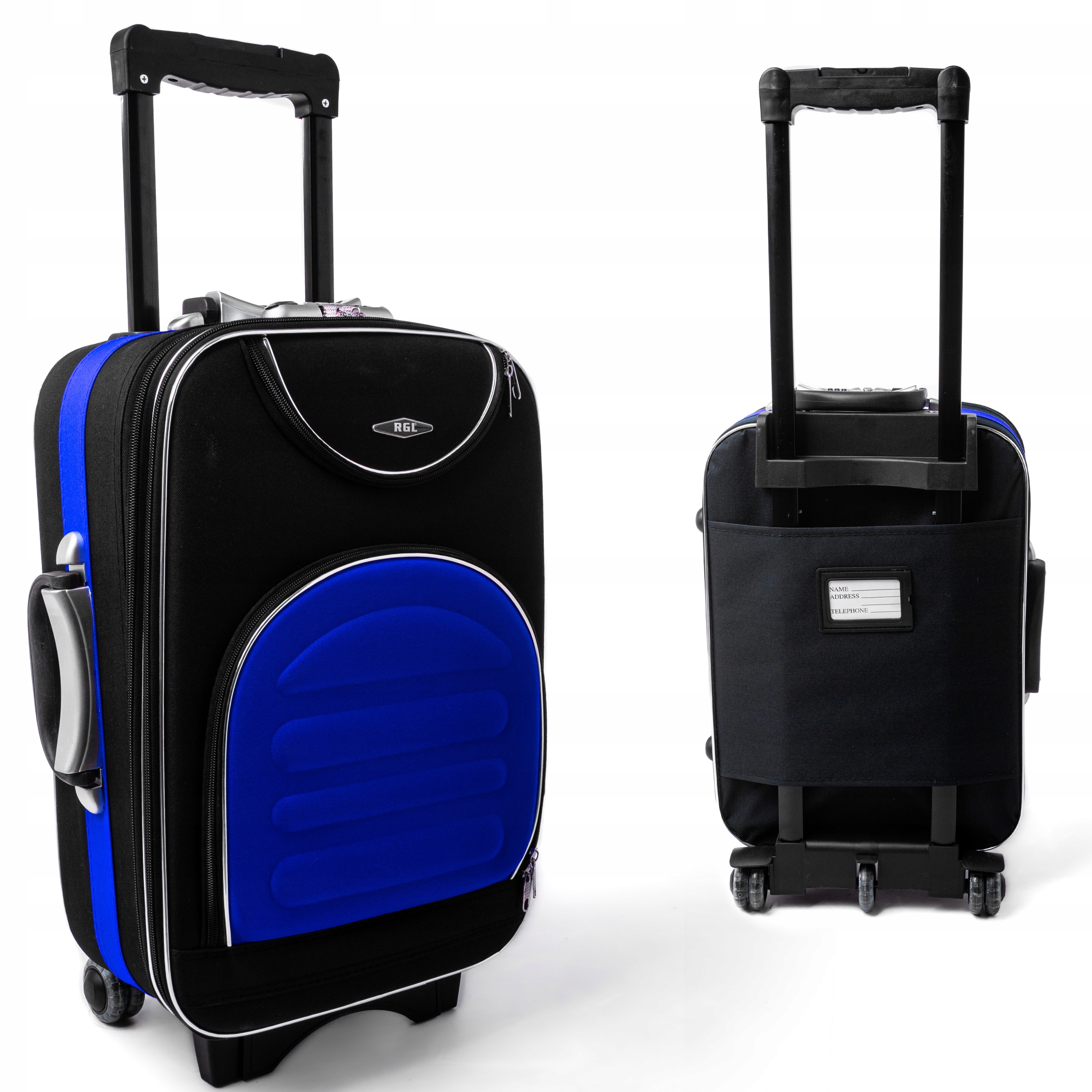 MAŁA WALIZKA MATERIAŁOWA KÓŁKA PODRÓŻNA TORBA RGL Kolor wielokolorowy