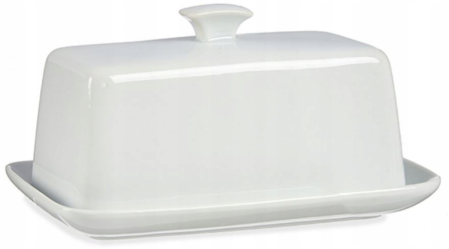 

Maselniczka porcelanowa ceramiczna Duża Biała