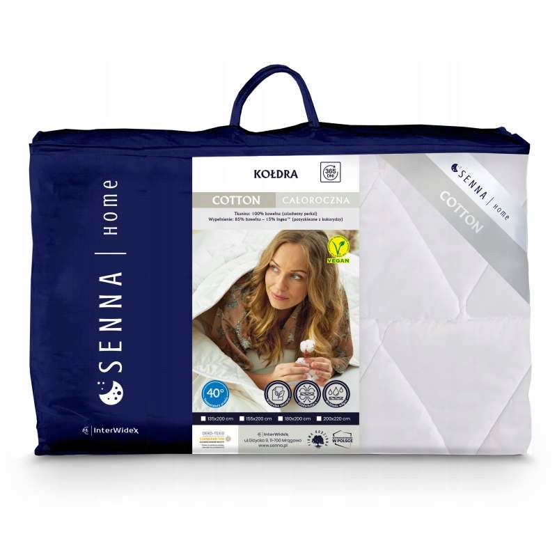 Inter Widex Bavlnená prikrývka biela 155x200 1100 g