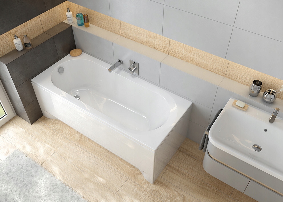 Wanna prostokątna Idea Wp/idea 70x150+STW akrylowa biała 1500x700 mm