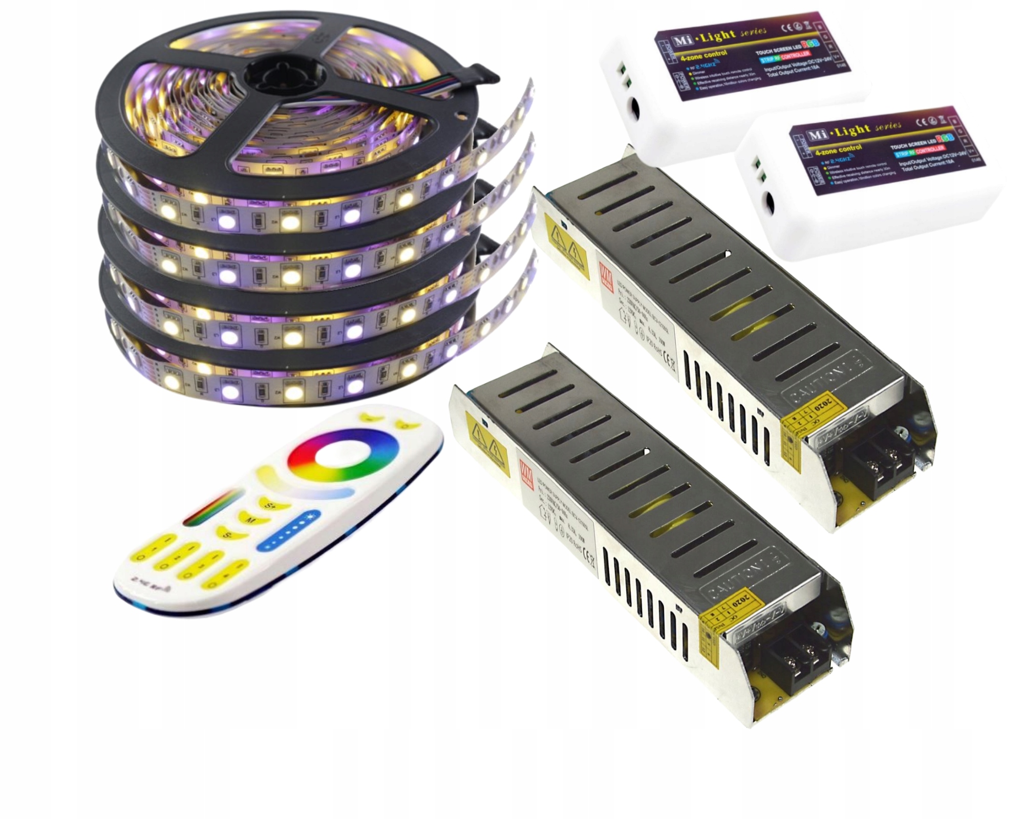 Set Led 5050 Rgbw teplá biela Mi-Light 20 m