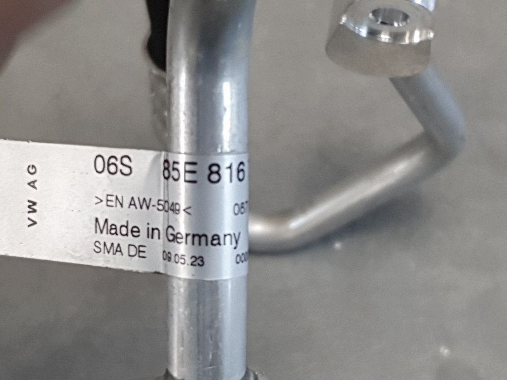 Audi SQ6 e-tron schlauch klimaanlage 85E816720A